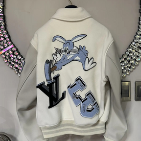 *VINTAGE* Louis Vuitton Bunny Patches Varsity Jacket